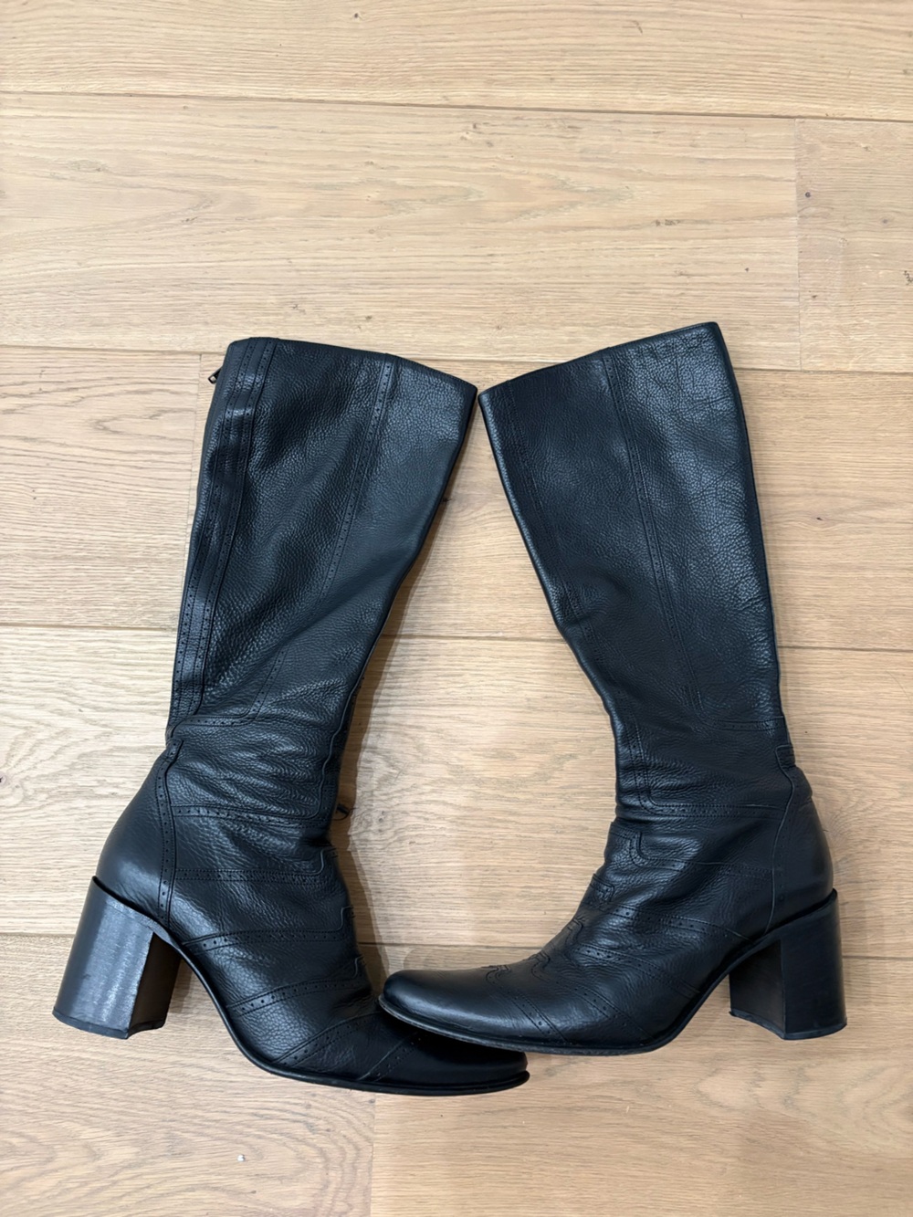 Freelance Western Leather Italian Boots